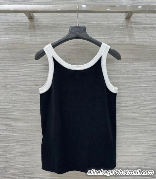 Good Price Chanel Tencel and Wool Vest 0704 Black 2025