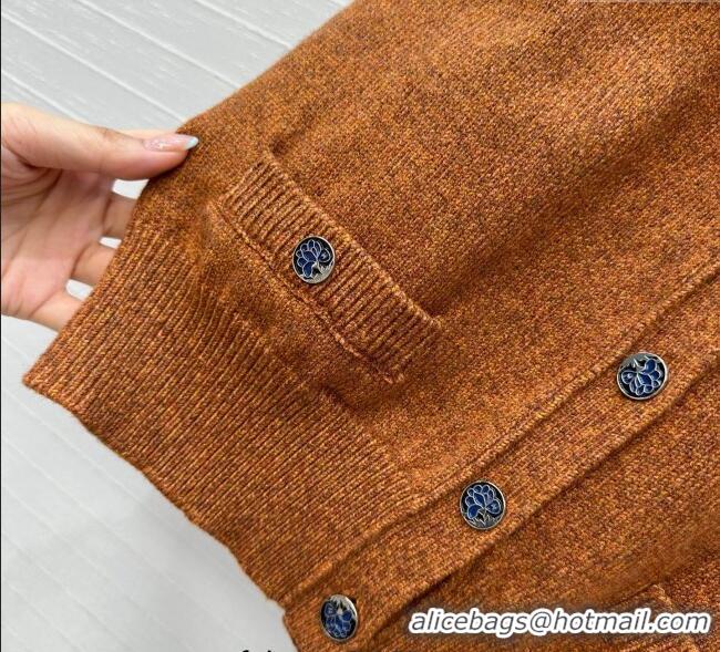 Most Popular Chanel Wool Knit Vest with Buckle 0704 Yellow/Brown 2025