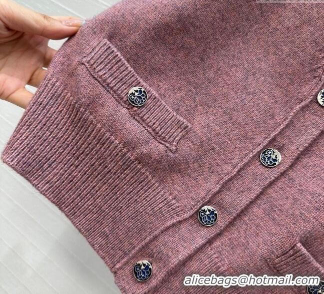 Hot Sell Cheap Chanel Wool Knit Vest with Buckle 0704 Pink 2025