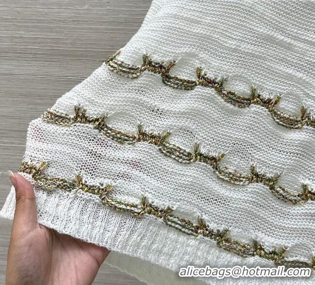 Buy Cheap Chanel Wool Knit Vest with Chain 0704 White 2025