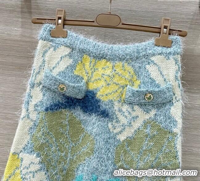 Well Crafted Chanel Wool Blend Knit Skirt C0716 2025