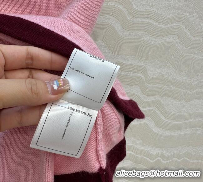 Traditional Discount Chanel Cashmere Knit Short Vest 0716 Pink 2025