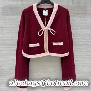 Best Price Chanel Cashmere Knit Cardigan 0716 Red 2025