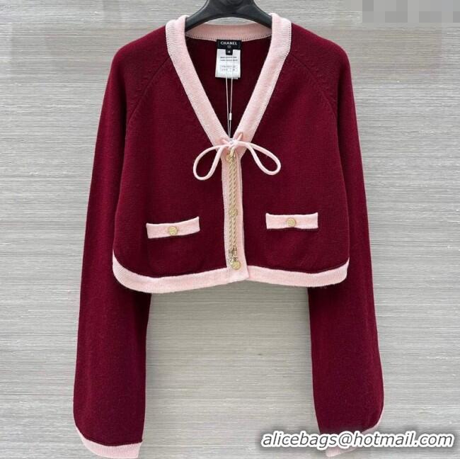 Best Price Chanel Cashmere Knit Cardigan 0716 Red 2025