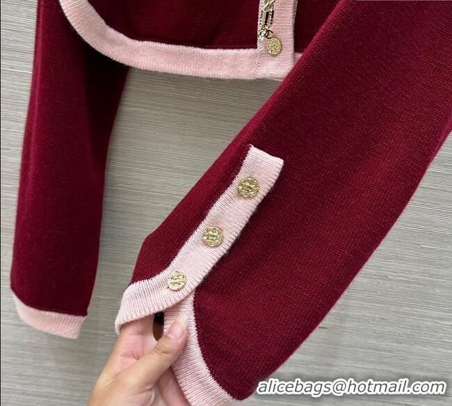 Best Price Chanel Cashmere Knit Cardigan 0716 Red 2025