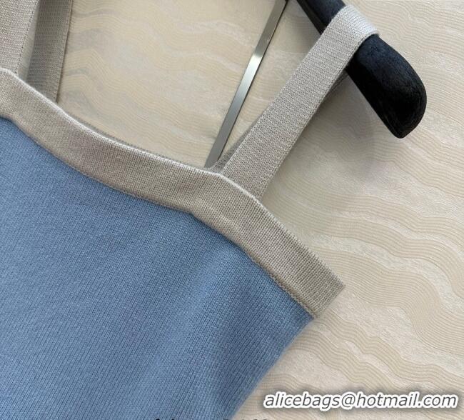 ​Best Product Chanel Cashmere Knit Vest 071602 Blue 2025
