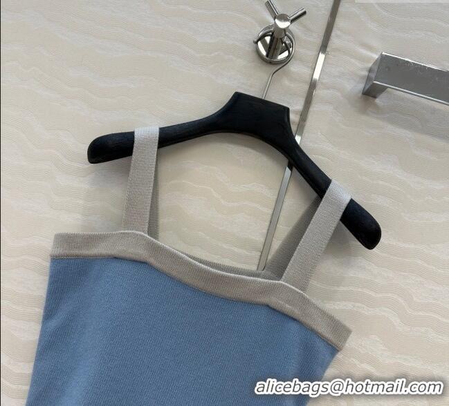 ​Best Product Chanel Cashmere Knit Vest 071602 Blue 2025