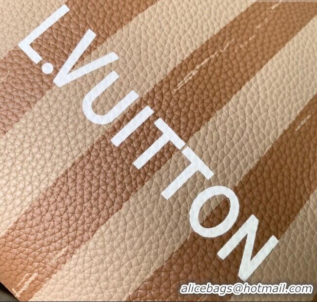 Buy Discount Louis Vuitton Speedy P9 Bandouliere 30 Bag in Stripe Calf Leather M14064 Beige 2025