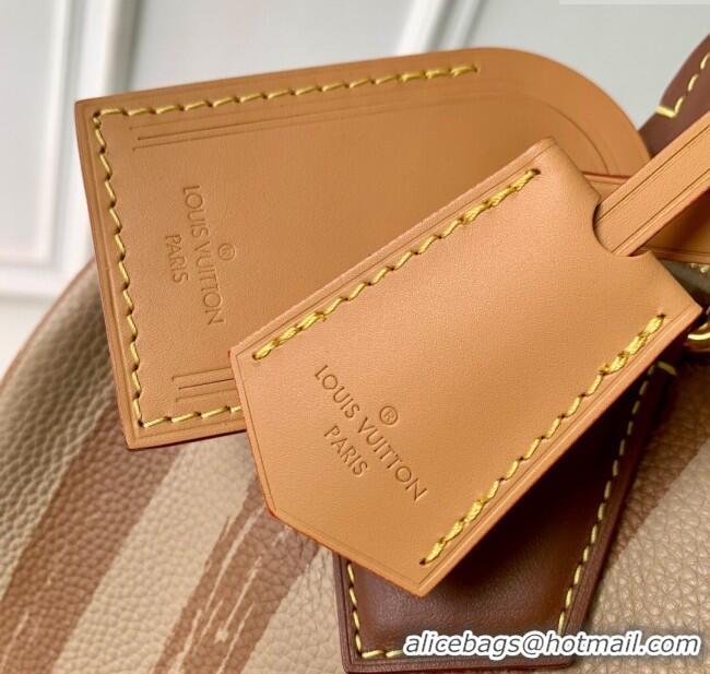 Buy Discount Louis Vuitton Speedy P9 Bandouliere 30 Bag in Stripe Calf Leather M14064 Beige 2025