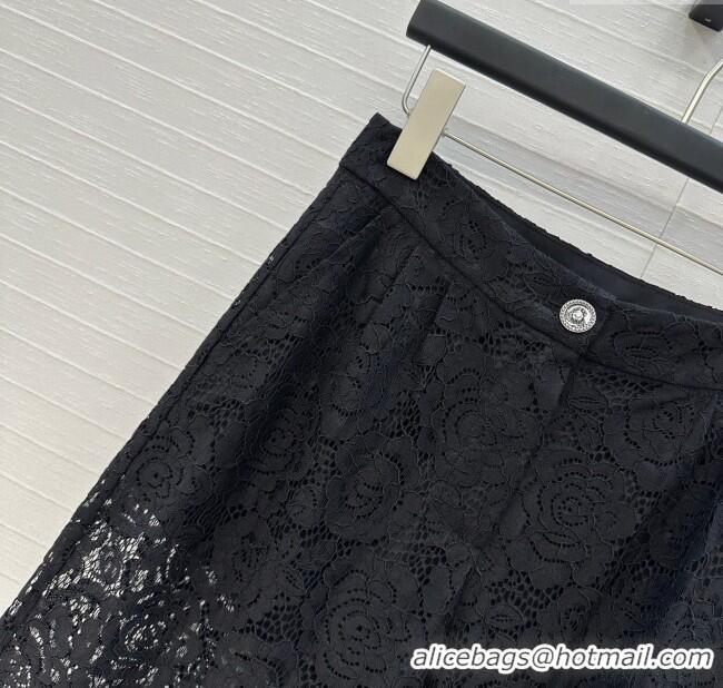 Top Quality Chanel Lace Pants 0717 Black 2025