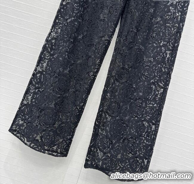 Top Quality Chanel Lace Pants 0717 Black 2025