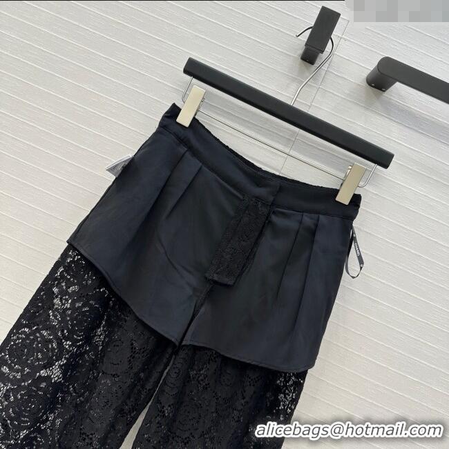 Top Quality Chanel Lace Pants 0717 Black 2025