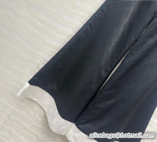 Good Quality Chanel CC Allover Pants 0717 Black/White 2025