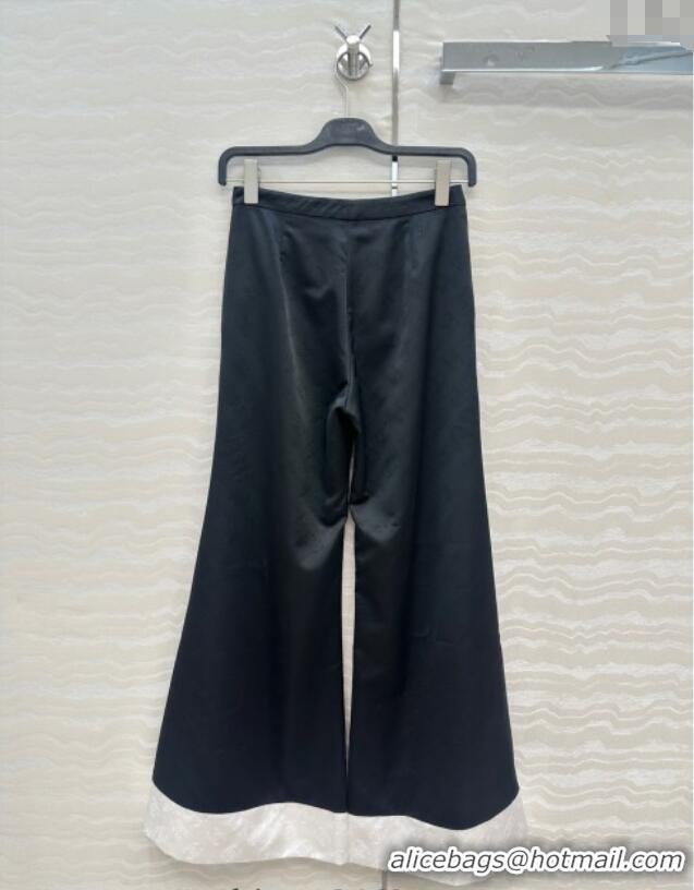 Good Quality Chanel CC Allover Pants 0717 Black/White 2025