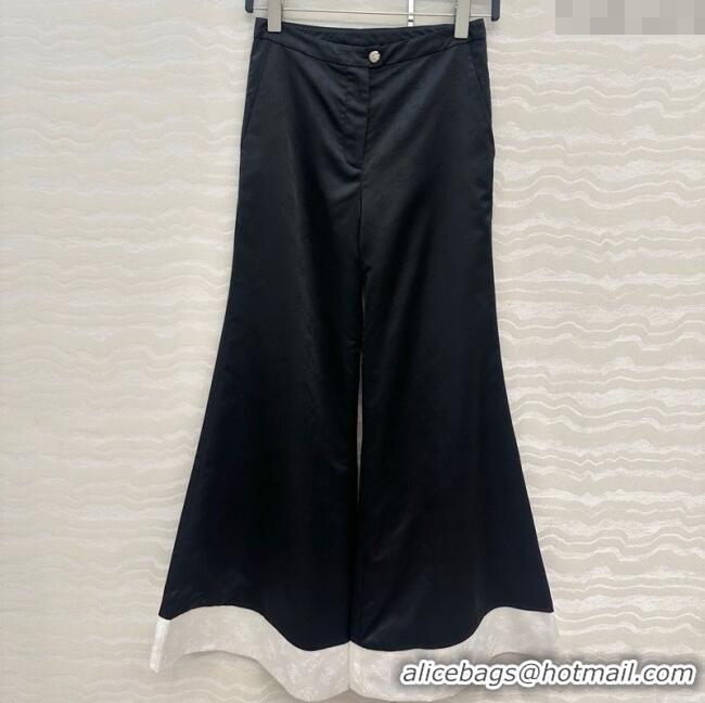 Good Quality Chanel CC Allover Pants 0717 Black/White 2025