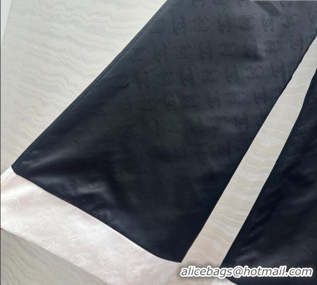 Good Quality Chanel CC Allover Pants 0717 Black/White 2025