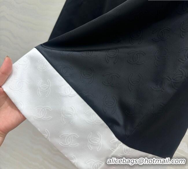 Good Quality Chanel CC Allover Pants 0717 Black/White 2025