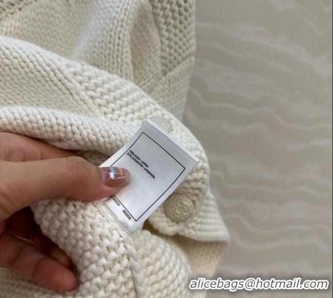 Reasonable Price Chanel Knit Short Cardigan 0717 White 2025