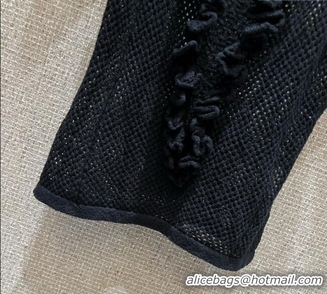 Buy Cheap Chanel Knit Vest with Flouncing 0717 Black 2025