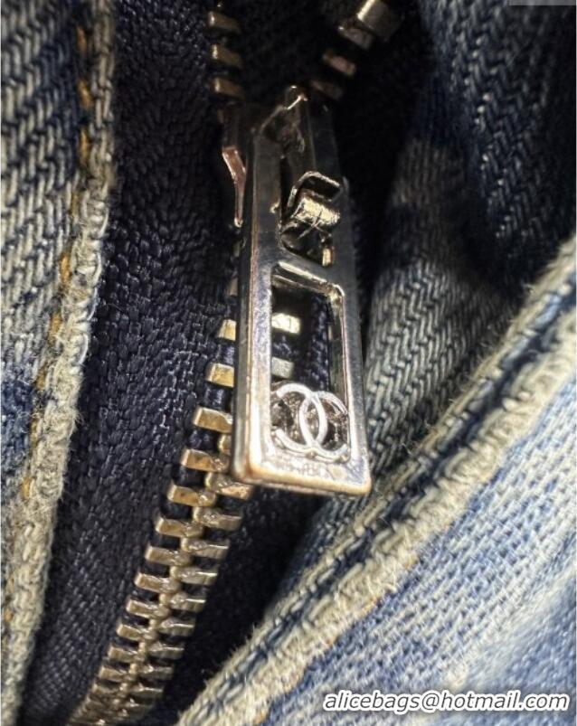 Best Luxury Chanel Denim Shorts CH072507 Blue 2025
