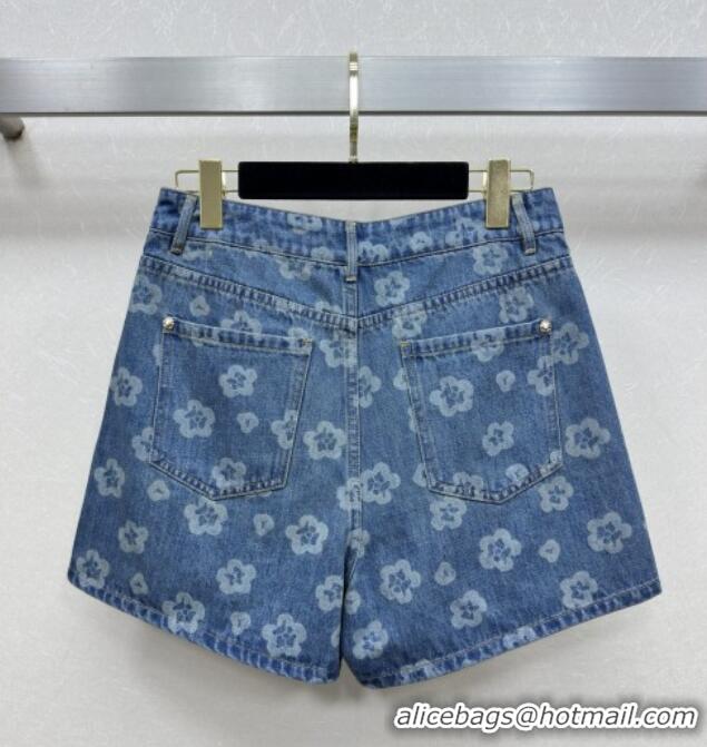 Best Luxury Chanel Denim Shorts CH072507 Blue 2025