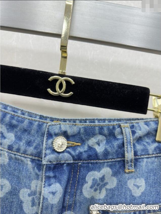 Best Luxury Chanel Denim Shorts CH072507 Blue 2025