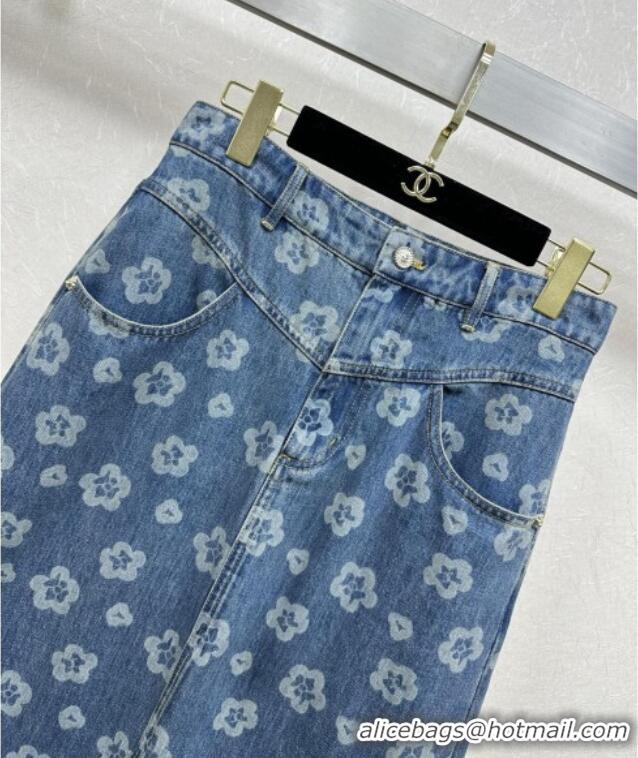 Affordable Price Chanel Denim Skirt CH072508 Blue 2025