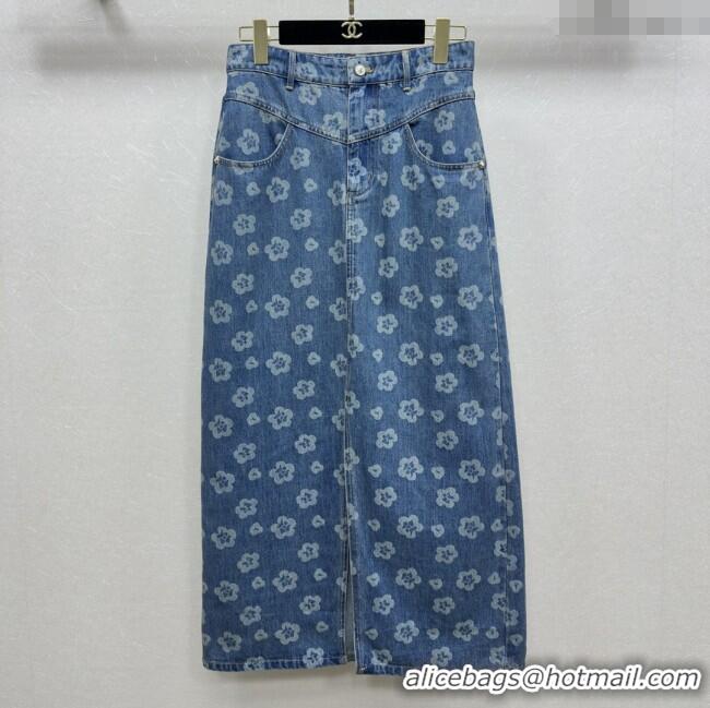 Affordable Price Chanel Denim Skirt CH072508 Blue 2025