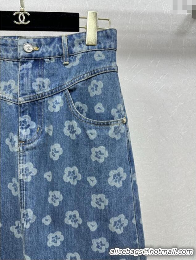 Affordable Price Chanel Denim Skirt CH072508 Blue 2025