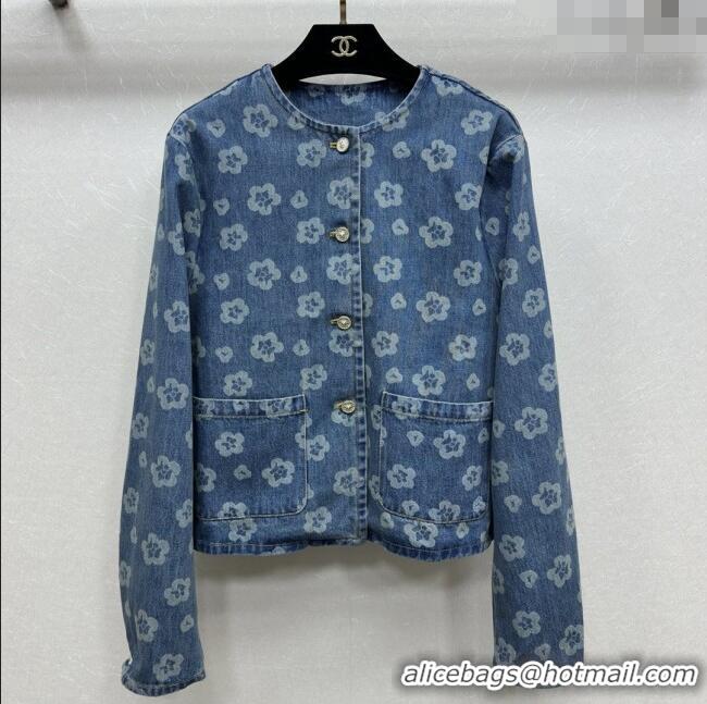 Modern Classic Chanel Denim Jacket CH072510 Blue 2025