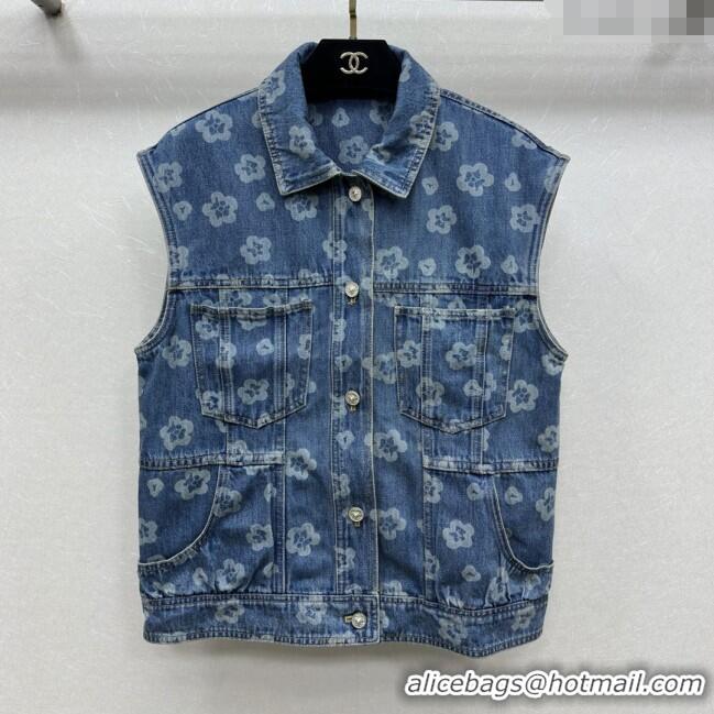 Good Looking Chanel Denim Vest CH072511 Blue 2025