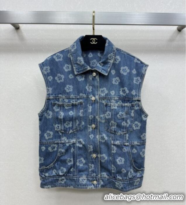Good Looking Chanel Denim Vest CH072511 Blue 2025