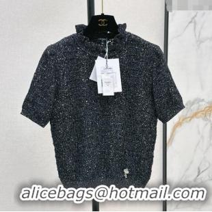 Buy Inexpensive Chanel Knit Top CH072413 Black 2025