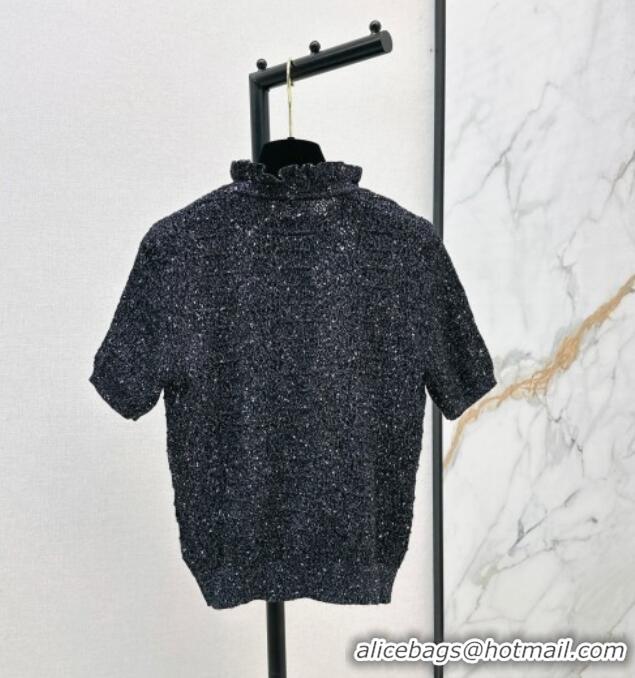 Buy Inexpensive Chanel Knit Top CH072413 Black 2025