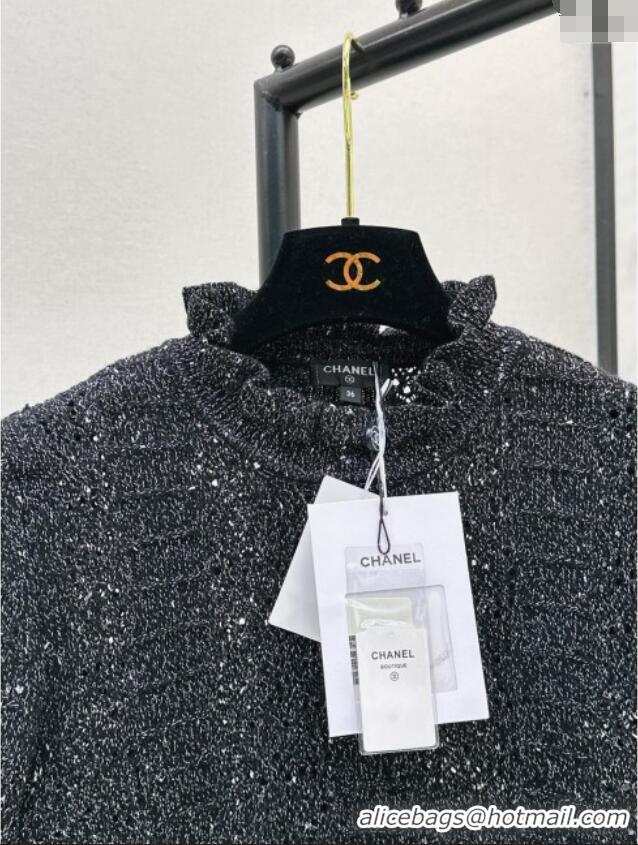 Buy Inexpensive Chanel Knit Top CH072413 Black 2025