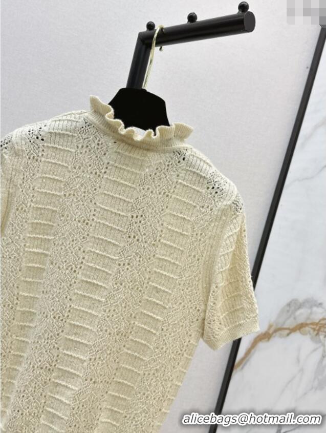 Trendy Design Chanel Knit Top CH072414 Light Yellow 2025
