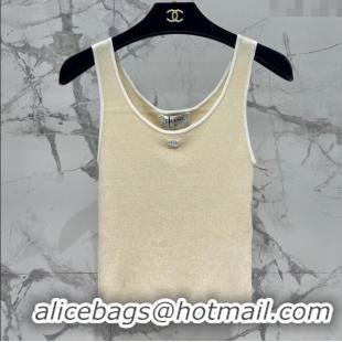 Most Popular Chanel Knit Vest CH072521 Beige 2025