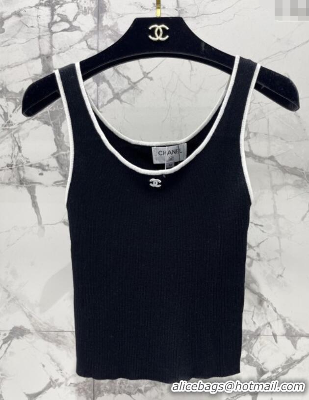 ​Grade Quality Chanel Knit Vest CH072522 Black 2025