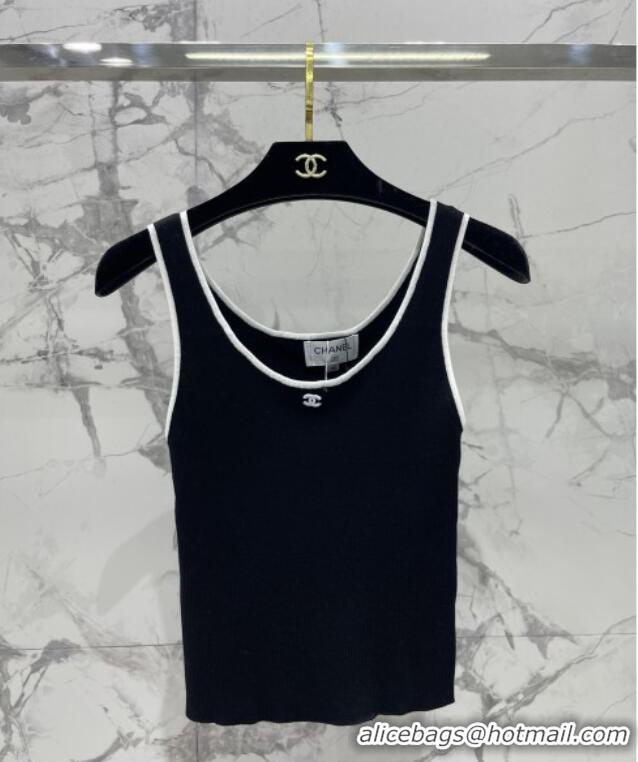 ​Grade Quality Chanel Knit Vest CH072522 Black 2025