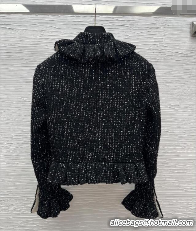 Buy Discount Chanel Tweed Jacket and Skirt CH072539 Black 2025