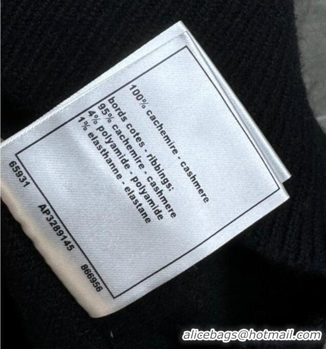 ​Luxury Discount Chanel Cashmere Sweater 0728 Black/Pink 2025