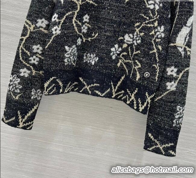 ​Best Product Chanel Embroidered Sweater 0728 Black 2025