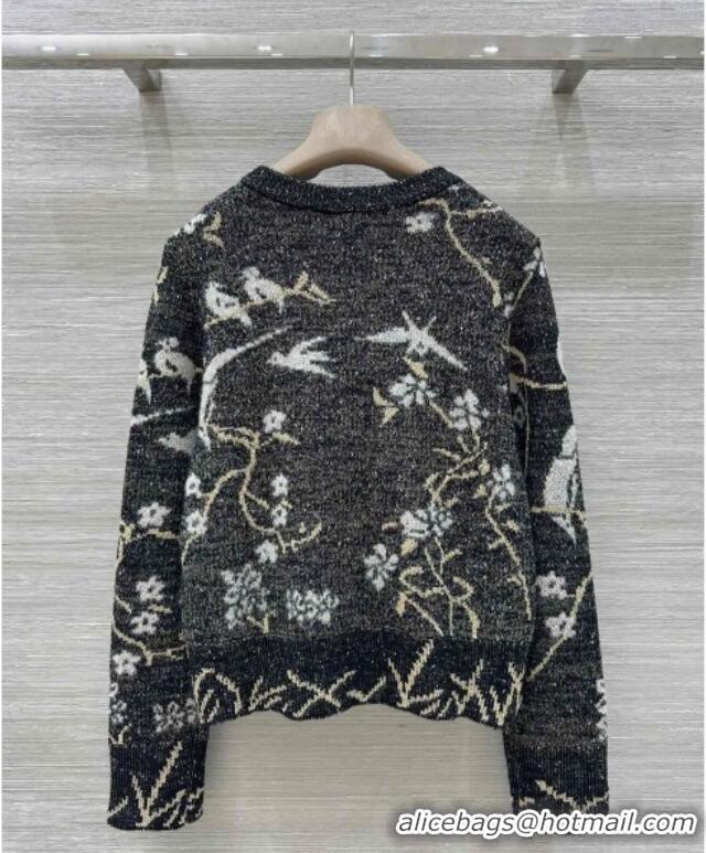 ​Best Product Chanel Embroidered Sweater 0728 Black 2025