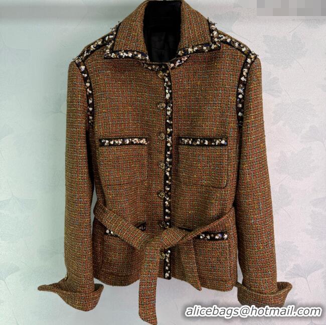 ​Grade Design Chanel Tweed Jacket and Skirt Set 0729 Multicolor 2025