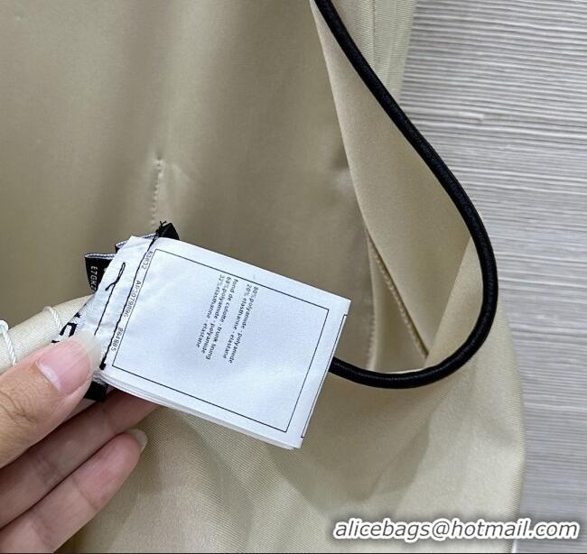 Grade Quality Chanel Stretch Jersey Swimsuit CH8603 Beige/Black 2025