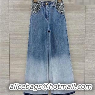 Grade Quality Chanel Gradient Jeans 0814 Blue 2025