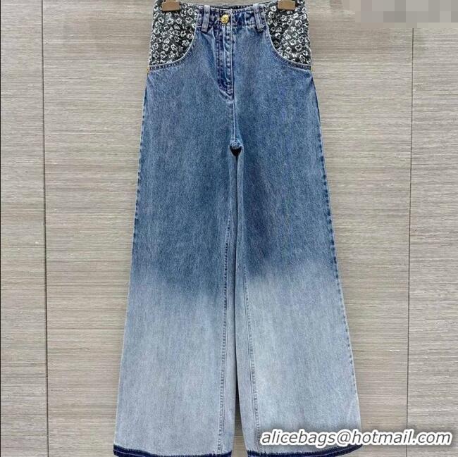 Grade Quality Chanel Gradient Jeans 0814 Blue 2025