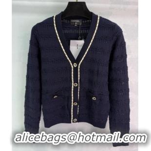 ​Famous Brand Chanel Wool Knit Cardigan with Chain 0814 Black 2025