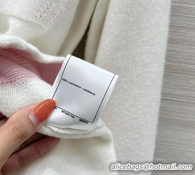 ​Best Price Chanel Cashmere Long Cardigan 0814 White 2025