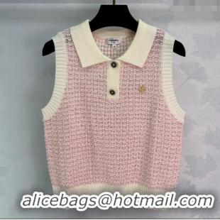 ​Best Price Chanel Cashmere Vest 0814 Light Pink 2025